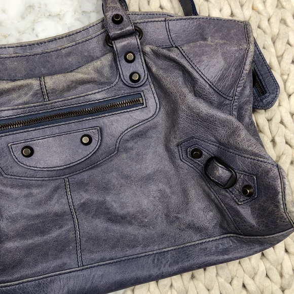 Balenciaga Classic City Moto Bag Tote Grey - Picture 3 of 10